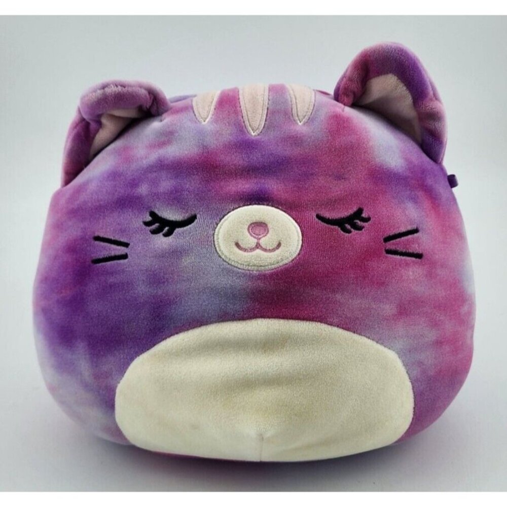 Caeli the Cat‎ Squishmallow Purple Pink Tie Dye 7" Plush Kellytoy
